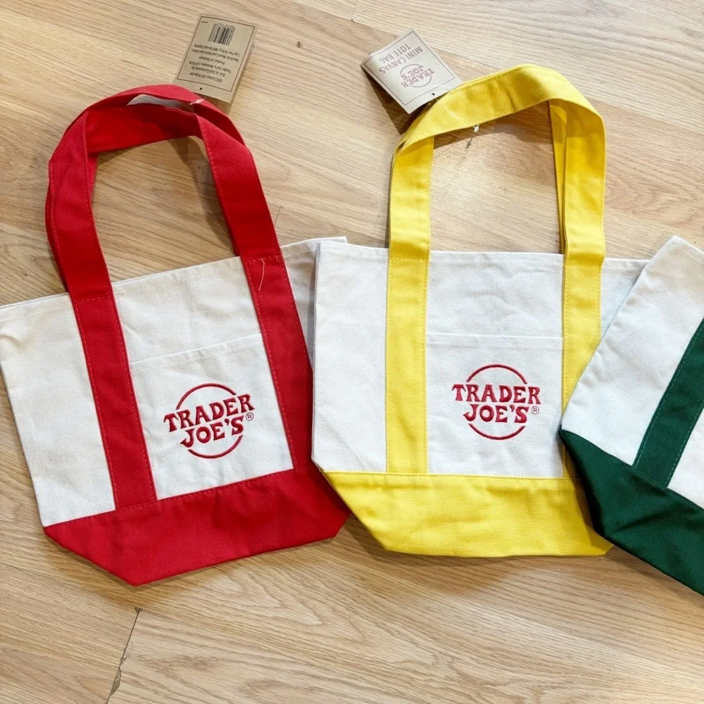 Trader‎ Joe’s Four Mini Canvas Totes